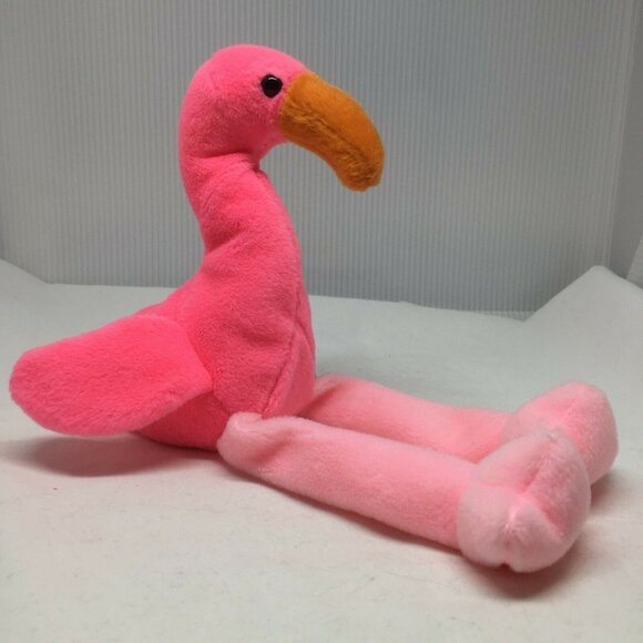 Ty Beanie Baby Pinky Flamingo Plush Stuffed Animal Retired W Tag Feb 13 1999 - Picture 1 of 9